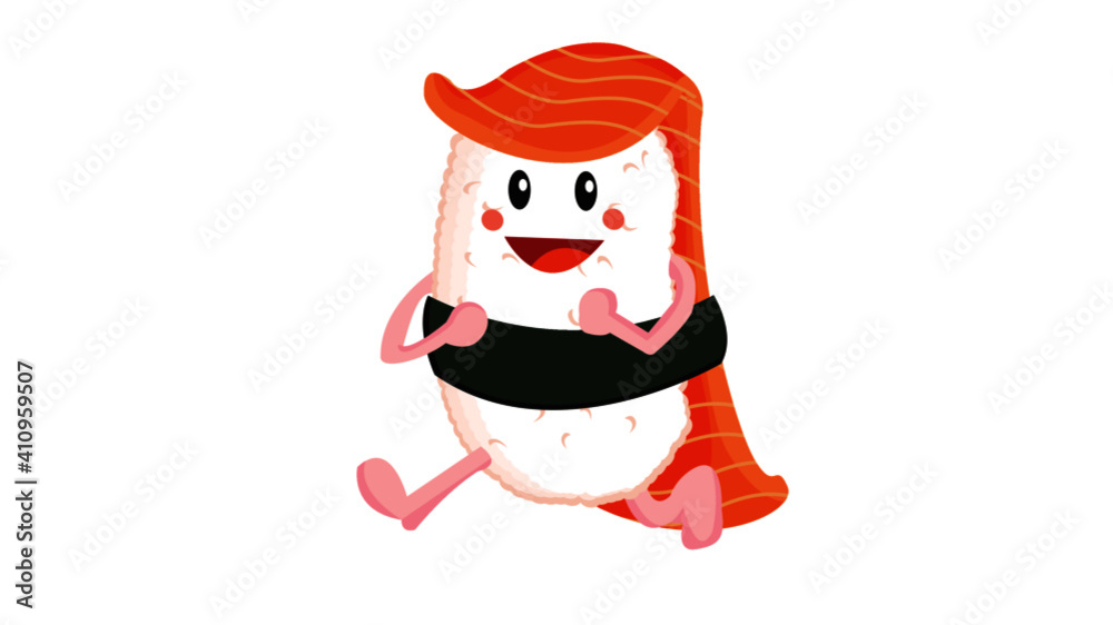 Sushi salmon man Sushi salmon man