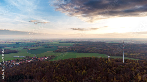 Airview Loebauer Berg in upper Lusatia photo