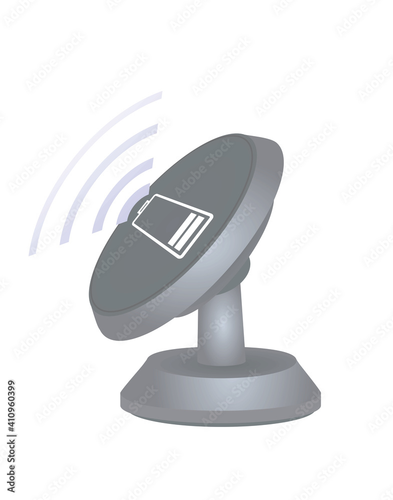 Wireless phone charger. vector illustration Wireless phone charger. vector illustration