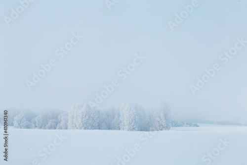 winter landscape in the Chuvash Republic ,filmed in early February © artem