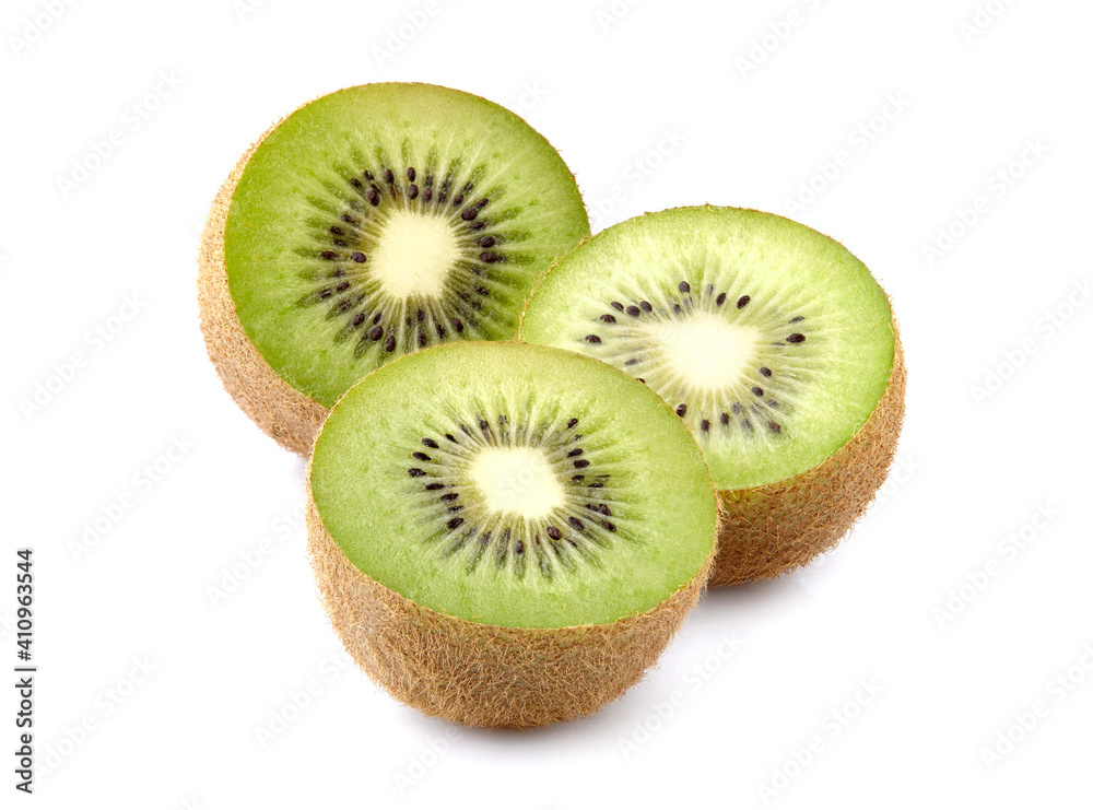 Kiwi on the white background isolated. Kiwi on the white background isolated.