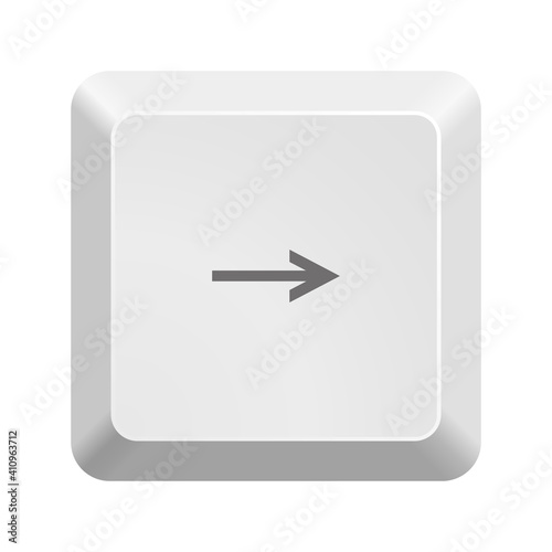 Button with right arrow symbol . Icon Vector Illustration.