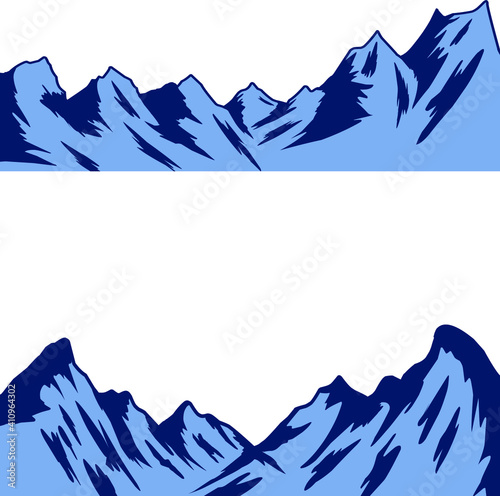 set of mountain vector design