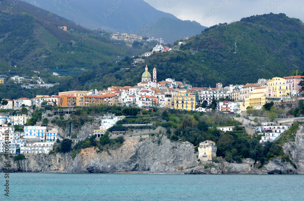 views and details of Vietri sul Mare on the Amalfi Coast, Salerno, Campania