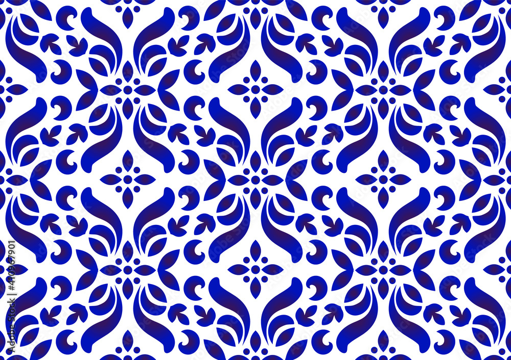 Fototapeta premium floral pattern seamless vector