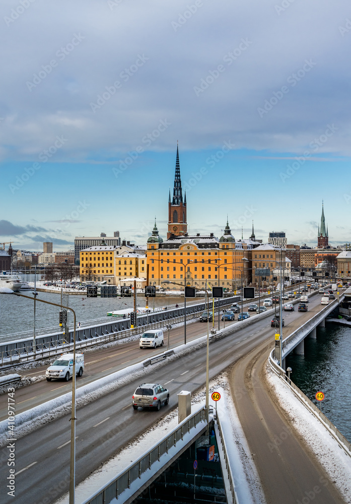 Obraz premium Stockholm City (Winter)