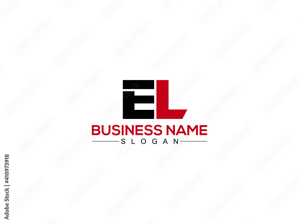 EL Logo design - el letter logo For New Business - obrazy, fototapety, plakaty 