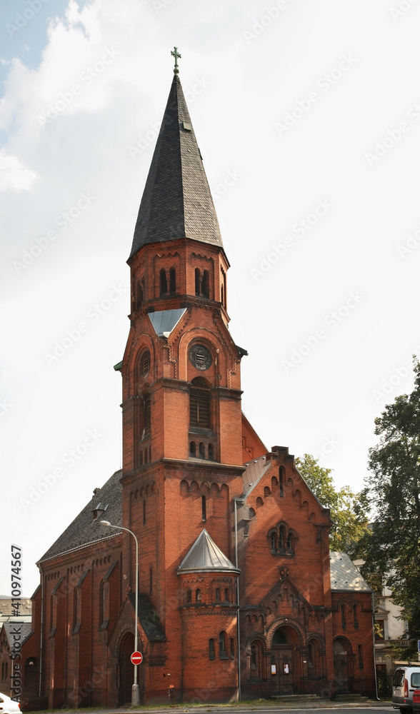 Church of St. Paul Apostle in Usti nad Labem. Czech Republic