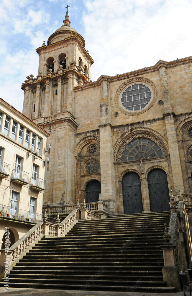 Fototapeta premium Cathedral of San Martín in Ourense Orense, Galicia, Spain