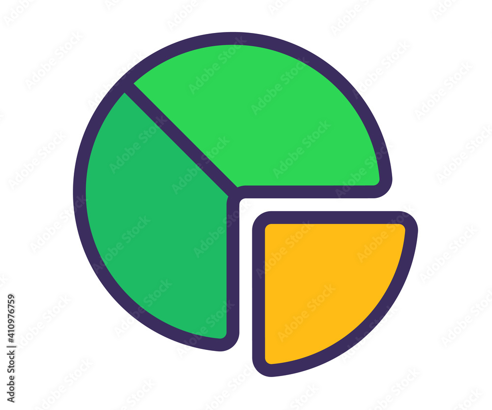 pie chart budget report single isolated icon with filled line style pie chart budget report single isolated icon with filled line style