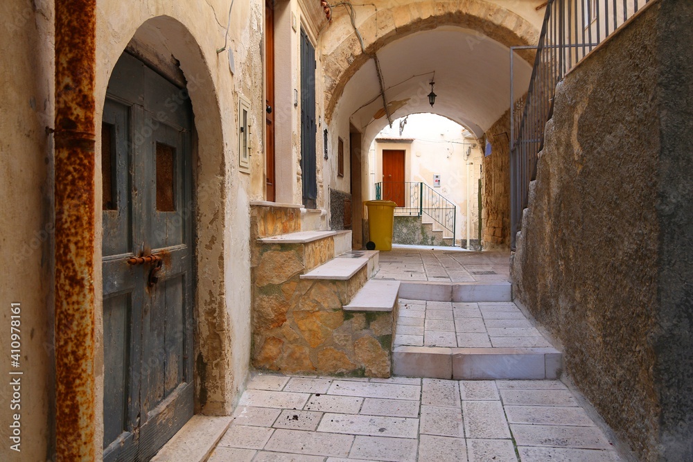 Fototapeta premium Old town of Vieste, Italy