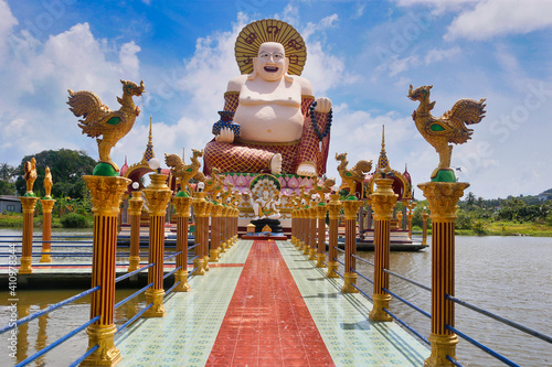 The Temple Wat Plai Laem, Ko Samui, Thailand, Asia photo