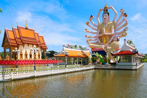 The Temple Wat Plai Laem, Ko Samui, Thailand, Asia