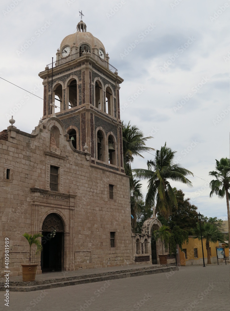 the Mission Loreto Church in Concho in Baja California Sur in the month of January, Mexico