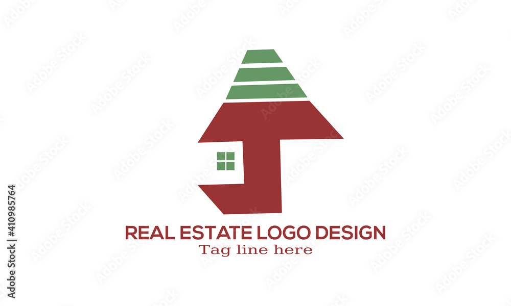 christmas tree logo real estate logo design. christmas tree logo real estate logo design.