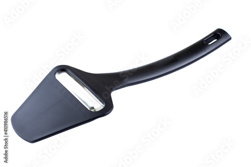 Hard cheese slicer knife on a white background, isolate.