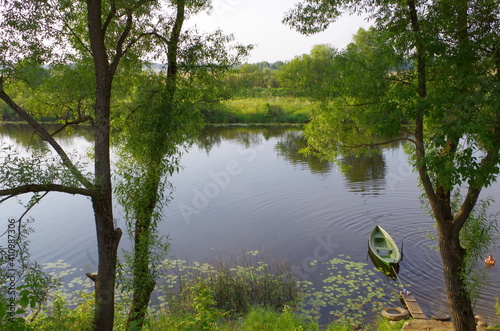 boat on the river