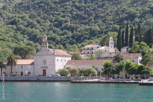 Montenegro Bay of Kotor boat view