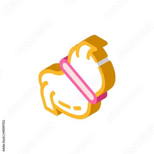 gastric bandage isometric icon vector illustration flat
