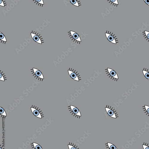 Abstract seamless sport eyes pattern for girls, boys. Creative sport vector pattern with psychodelic eyes. Funny eyes pattern for textile and fabric. Fashion sport style. Background for kids, girls