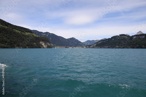Lake Lucerne seen in Switzerland © marek_usz