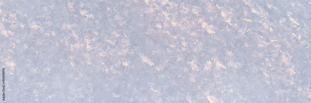 White snow surface macro texture and background - obrazy, fototapety, plakaty 