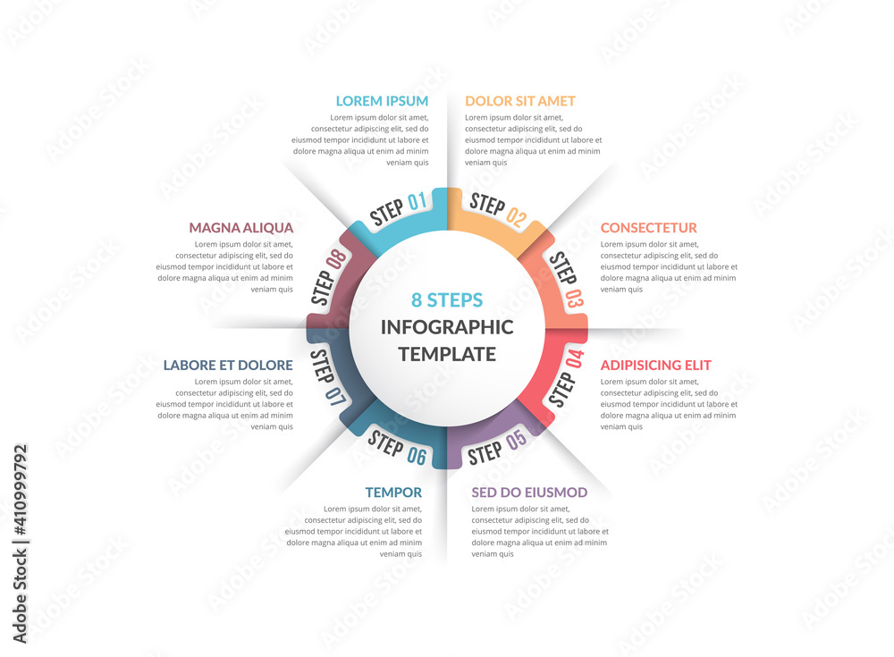 Circle Infographics - Eight Elements Circle Infographics - Eight Elements
