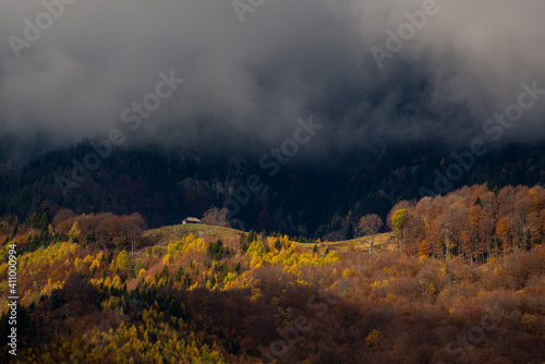 Moody weather over the mountains