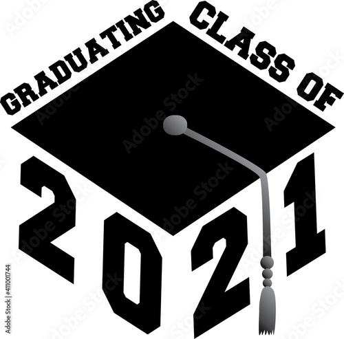 Graduating Class of 2021 Graduation Cap Graphic