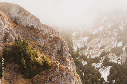 Cold morning in the mountains