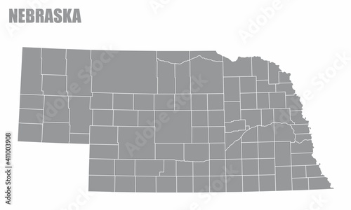 Nebraska County Map
