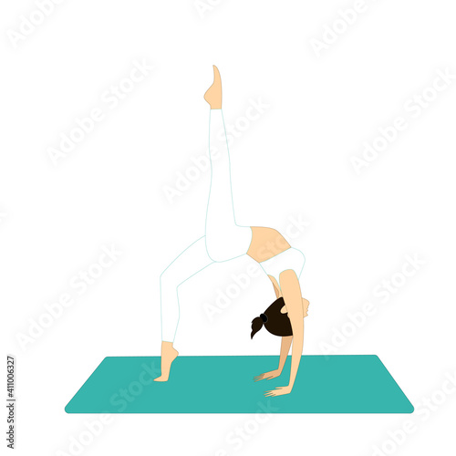 Yoga class at home