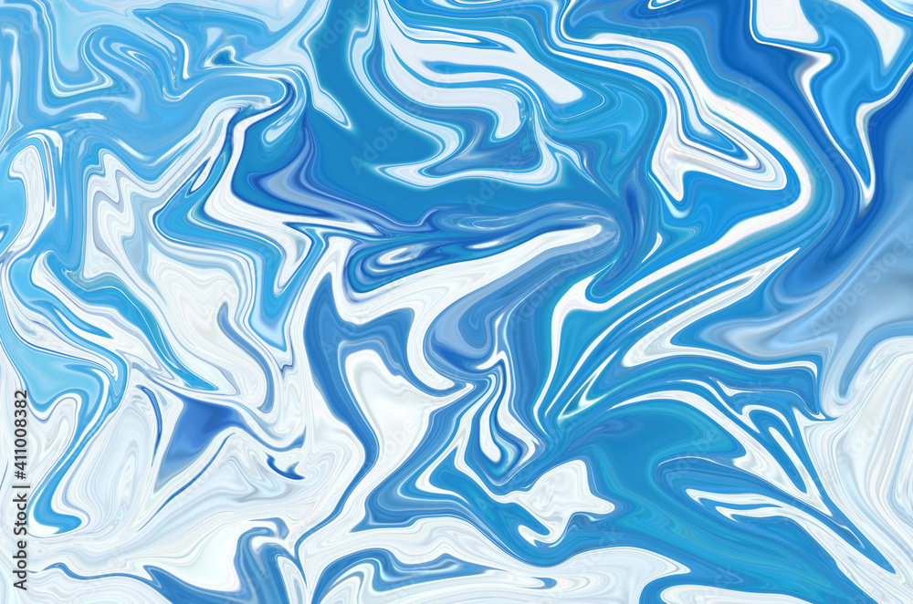 Abstract wallpaper and texture background, Colorful abstraction, Looks like a colorful flow of inks magic space, pattern 
,blue and white dominant.