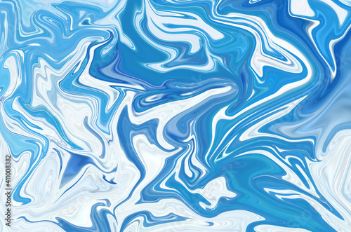 Abstract wallpaper and texture background, Colorful abstraction, Looks like a colorful flow of inks magic space, pattern ,blue and white dominant.