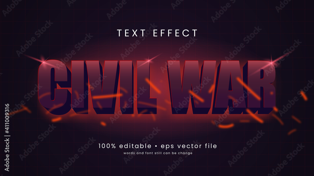 Dramatic Action Movie Style editable text effect