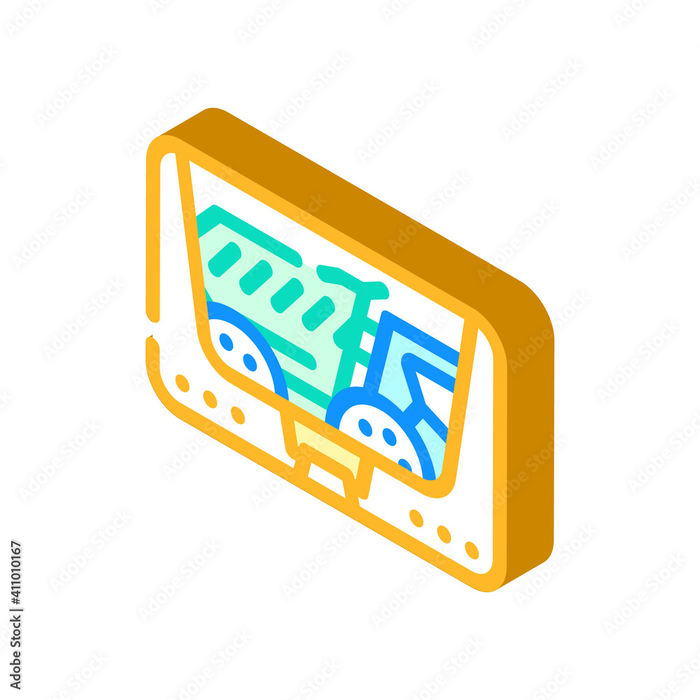 scale model toy isometric icon vector illustration scale model toy isometric icon vector illustration