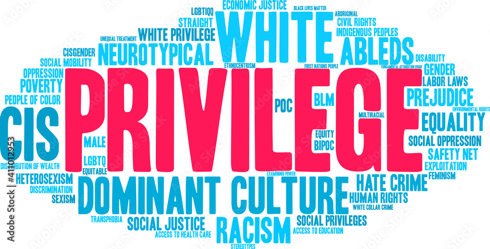 Privilege Word Cloud on a white background. Privilege Word Cloud on a white background.