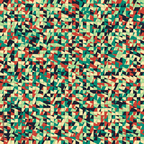 Abstract Geometric Pattern generative computational art illustration