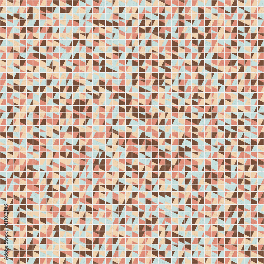 Fototapeta premium Abstract Geometric Pattern generative computational art illustration