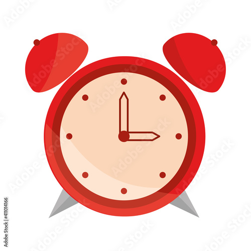 alarm clock wake up icon flat design