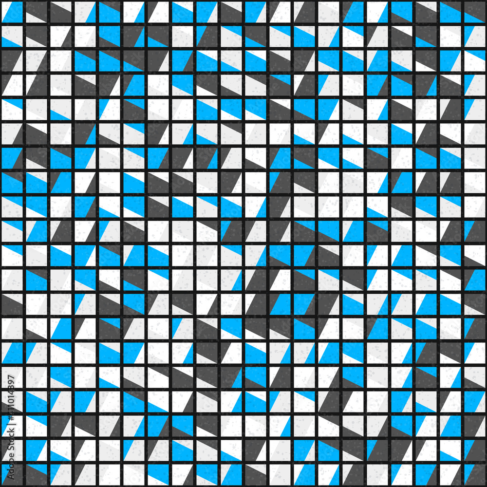 Fototapeta premium Abstract Geometric Pattern generative computational art illustration