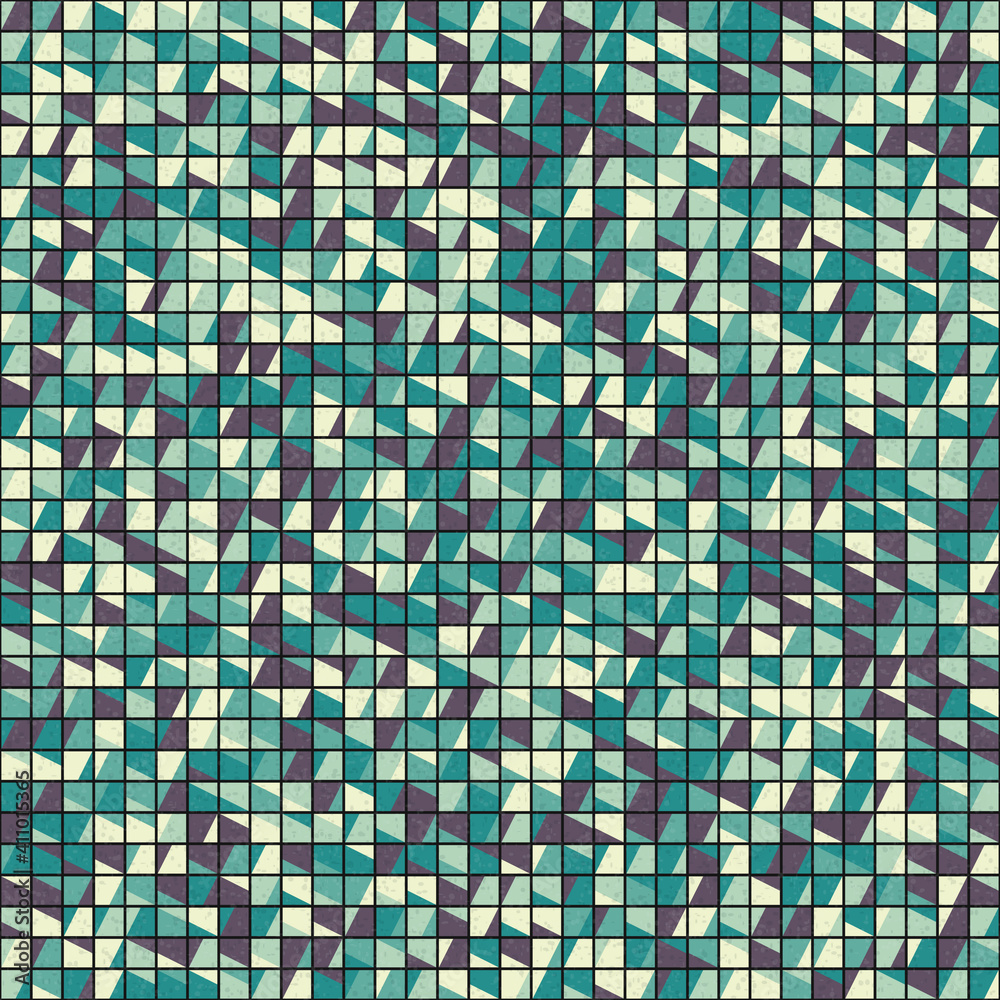 Fototapeta premium Abstract Geometric Pattern generative computational art illustration