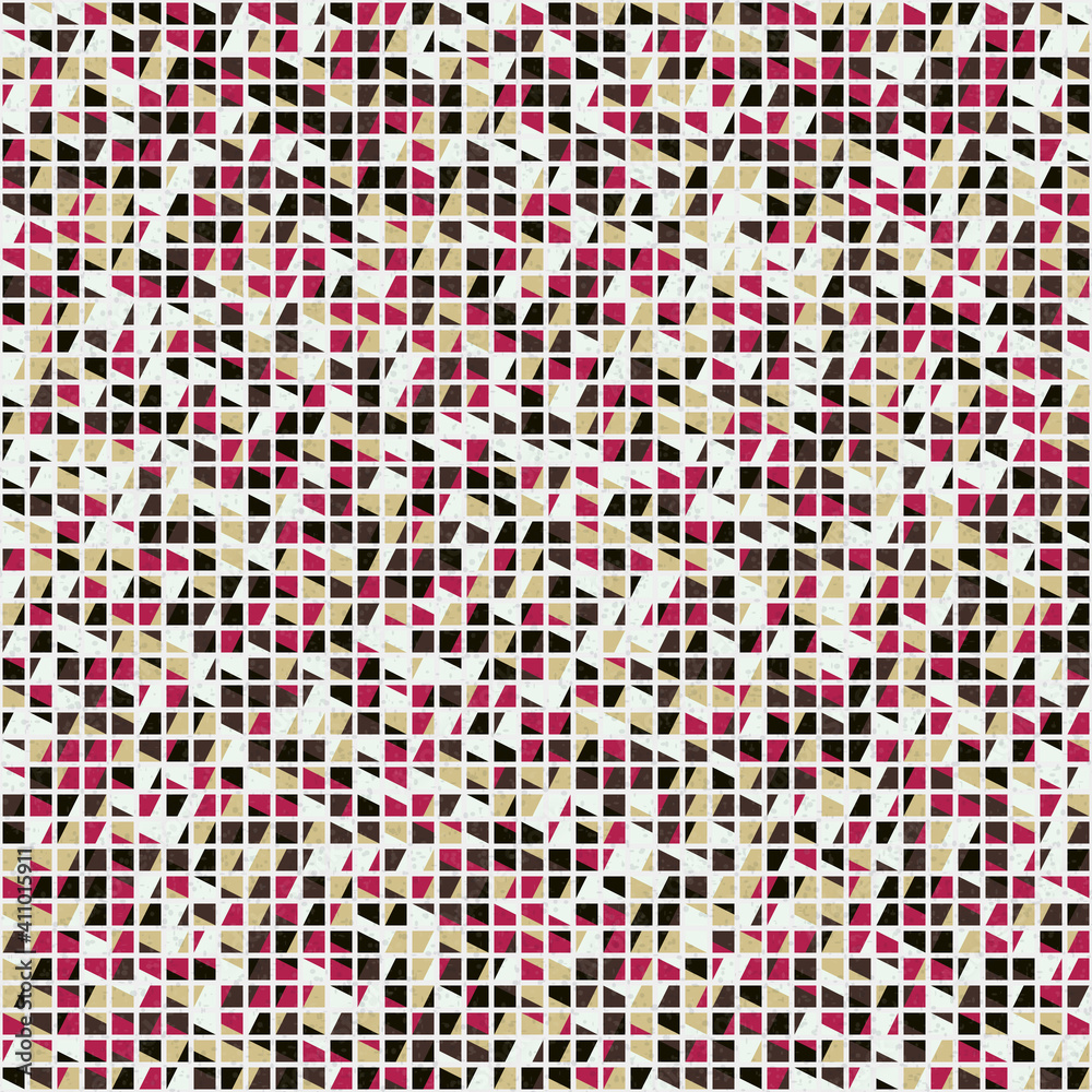 Fototapeta premium Abstract Geometric Pattern generative computational art illustration