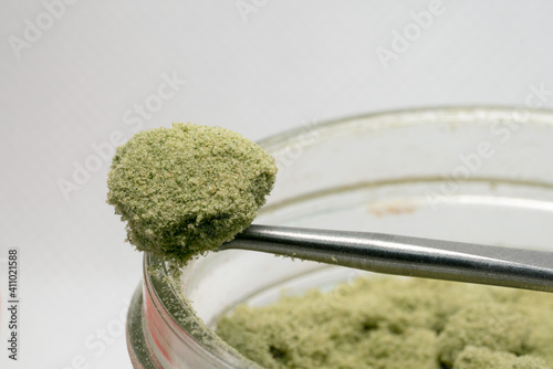 Dry Sift Hash, or Kief, derived from Cannabis Flower