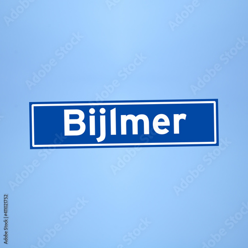 Bijlmer place name sign in the Netherlands photo