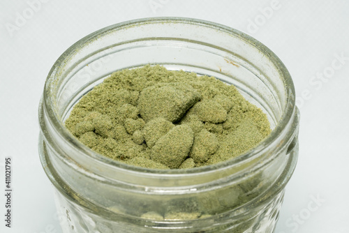 Dry Sift Hash, or Kief, derived from Cannabis Flower photo