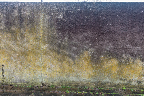 Schäden an der hauswand durch Nässe und Feuchtigkeit