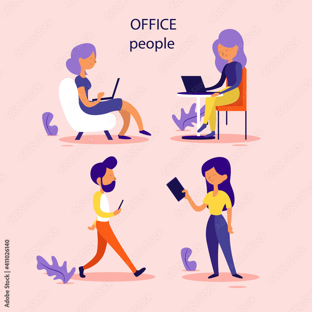People in the office. Business people. Marketing. Job.