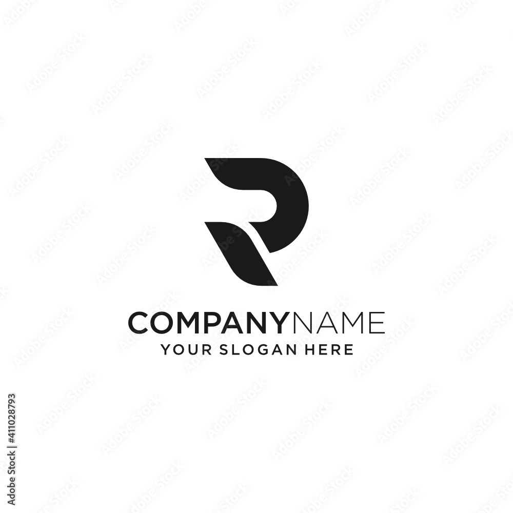 RD letter logo design idea. Modern concept, simple, bold, clean and professional. Technology themed, but suitable for other businesses too.