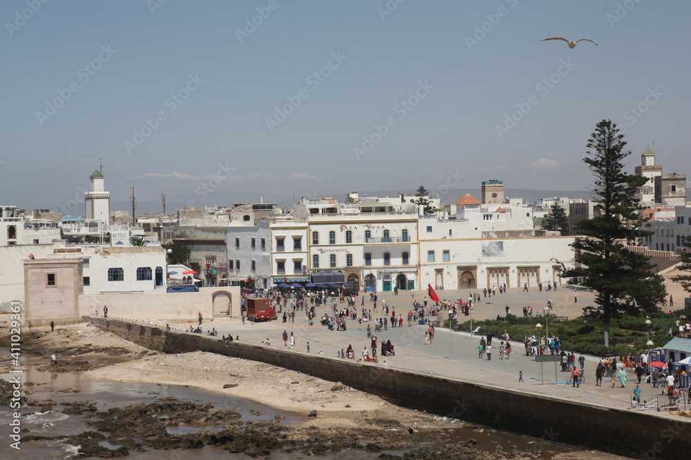 Moroccan town at the sea